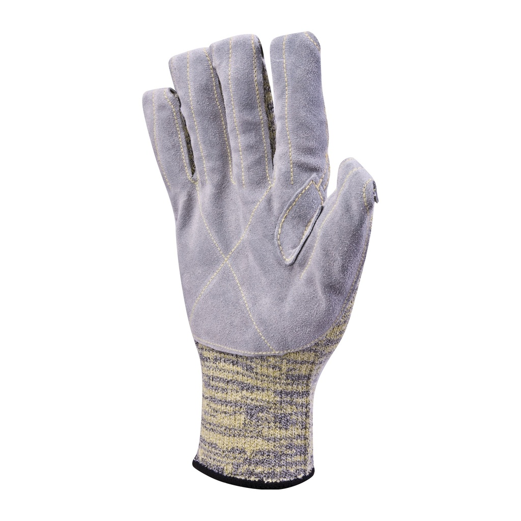 Guante Corte D Serraje Vacuno Venicut DX0 Amarillo Gris (TALLA 9) vista 2