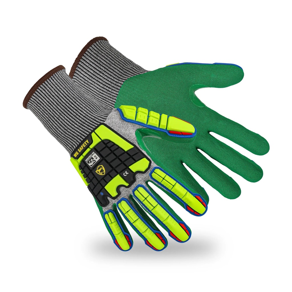 [ASF-SN3775-TPR-2] Guante Corte A5 Impacto TPR Nitrilo Arenoso SN3775-2 (TALLA 07)