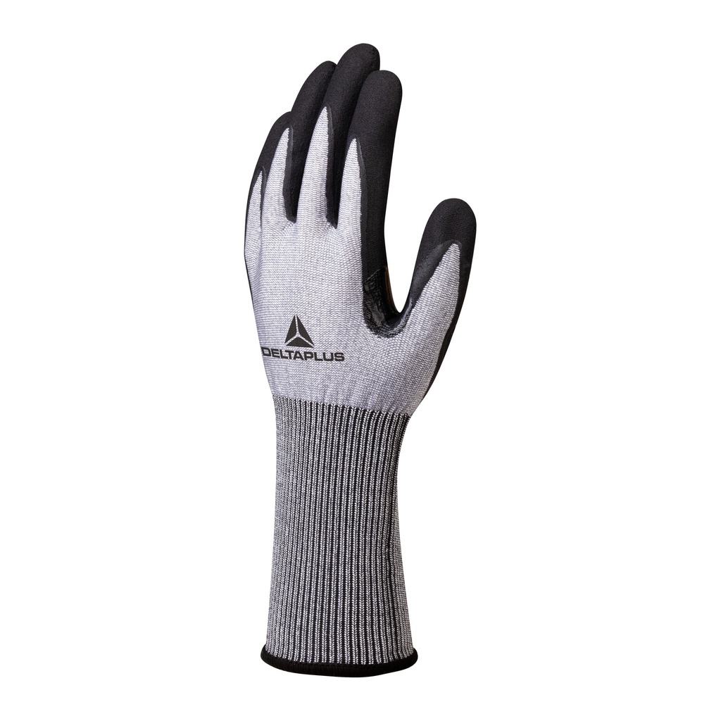 Guante Corte C Nitrilo Espumado Venicut C01 Gris Negro (TALLA 7)