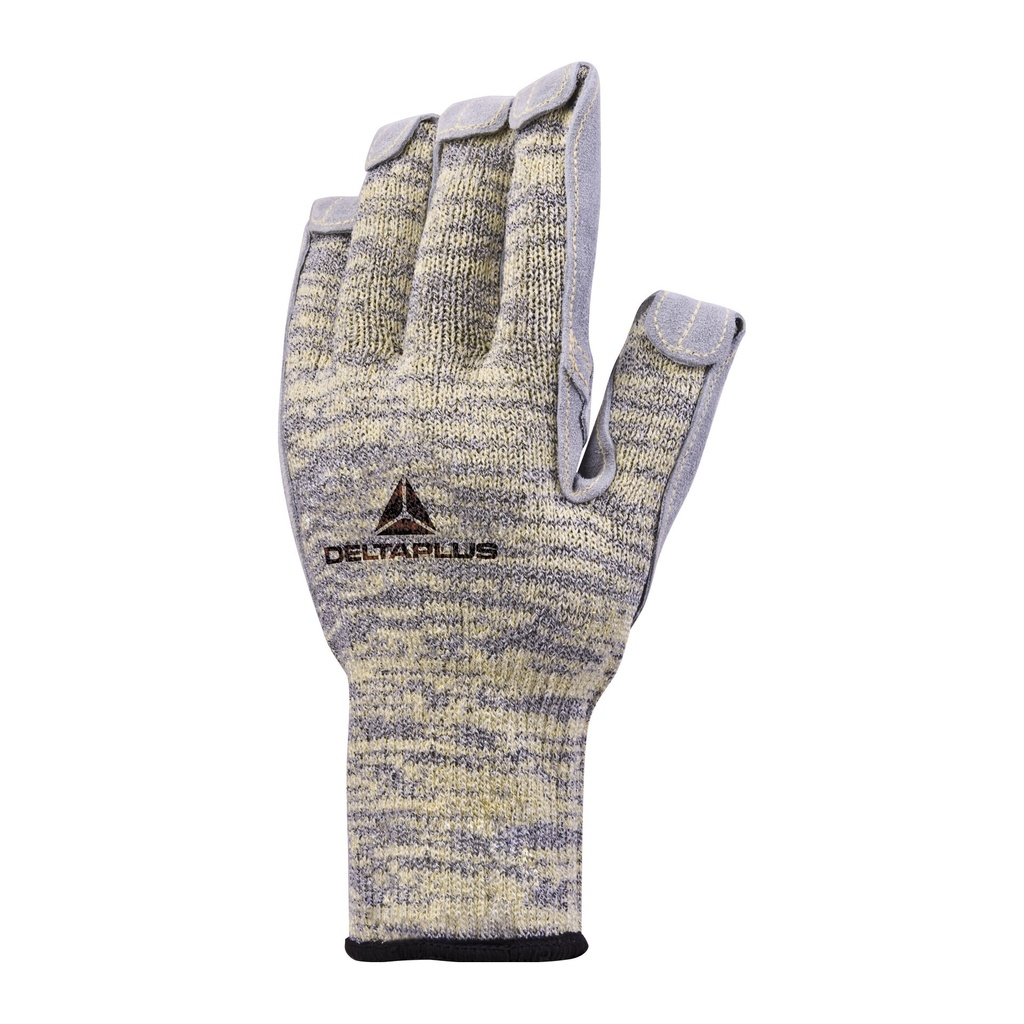 Guante Corte D Serraje Vacuno Venicut DX0 Amarillo Gris (TALLA 9)