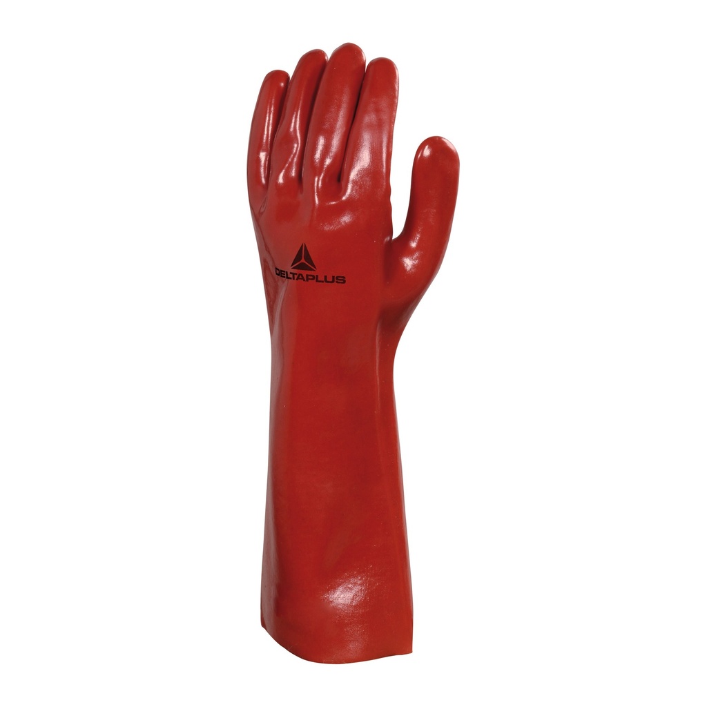 Guante Químico PVC 40 cm Rojo (TALLA 10)