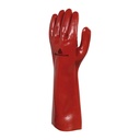 Guante Químico PVC 40 cm Rojo (TALLA 10)