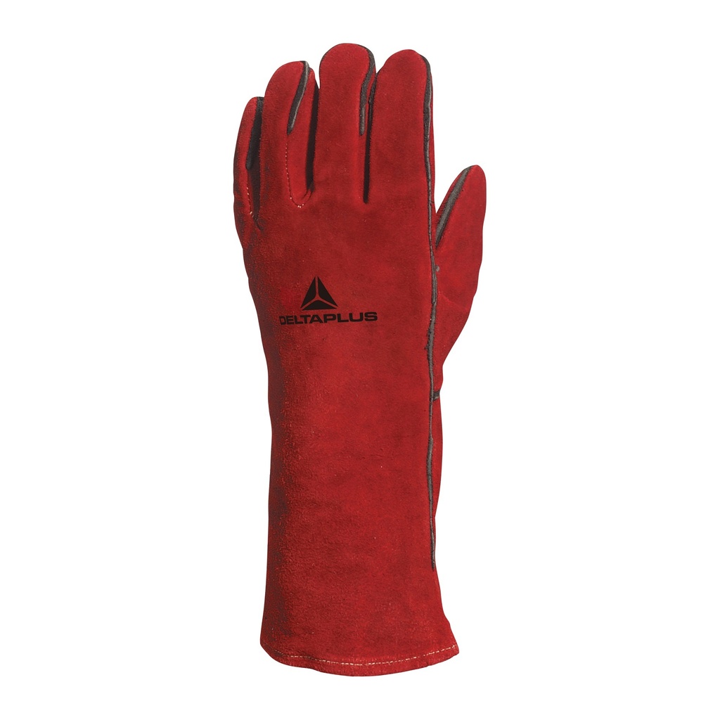 Guante Anticalórico Serraje Vacuno Rojo (TALLA 10)