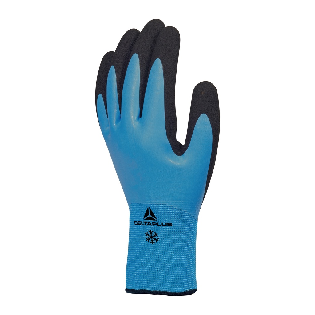Guante Tejido Térmico Látex Espumado Thrym Azul Claro Negro (TALLA 11)