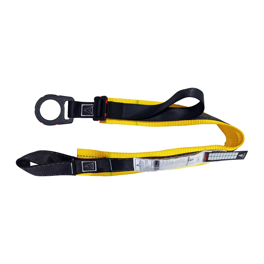 [WCOLVA50180EL] Anclaje Dieléctrico Reata Poliéster Graduable 1.8 m Negro Amarillo
