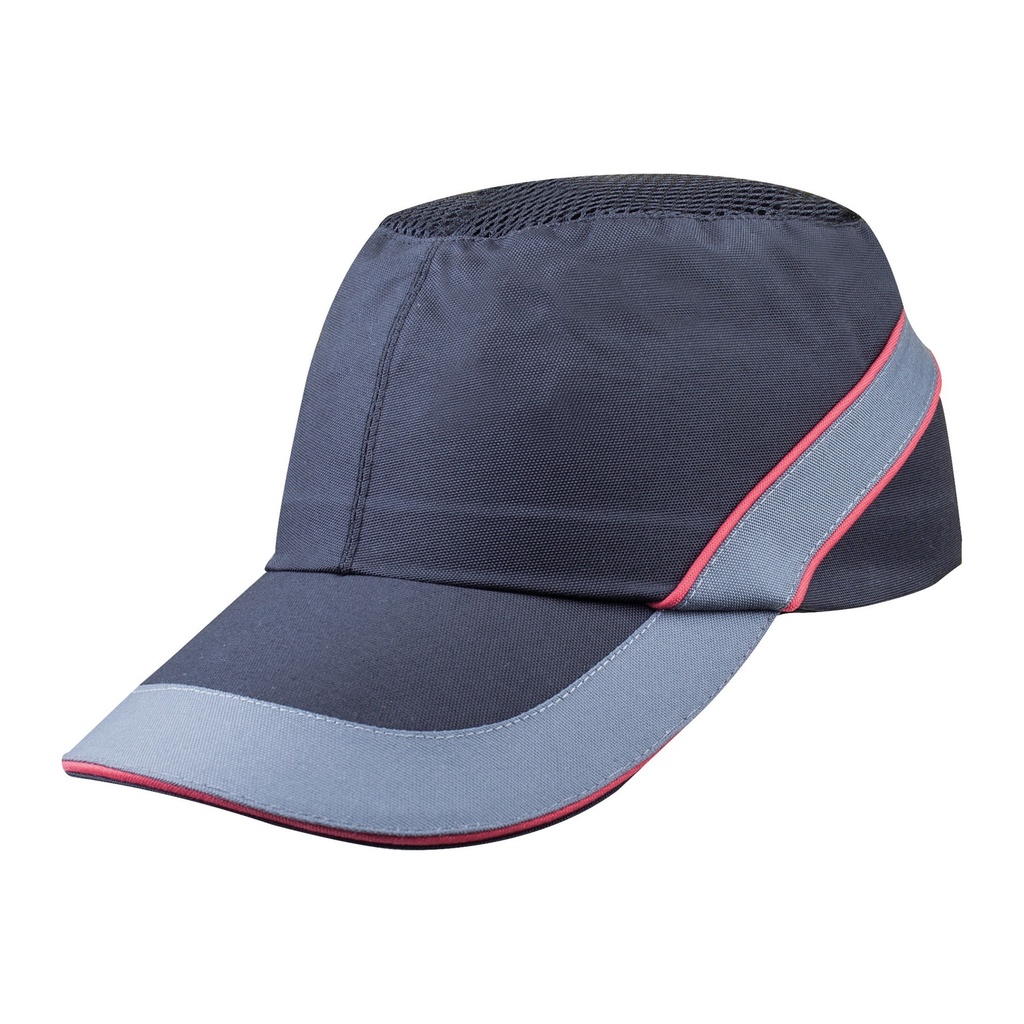 Gorra Antigolpes Ventilada Visera 5 cm Air Coltan Negro Rojo