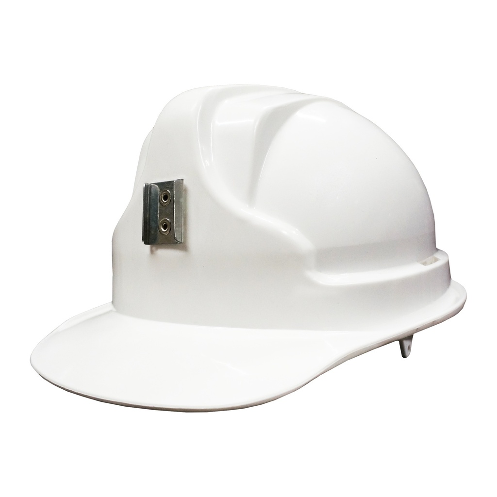Casco Minero Portalámpara Ajuste Ratchet Fura Blanco