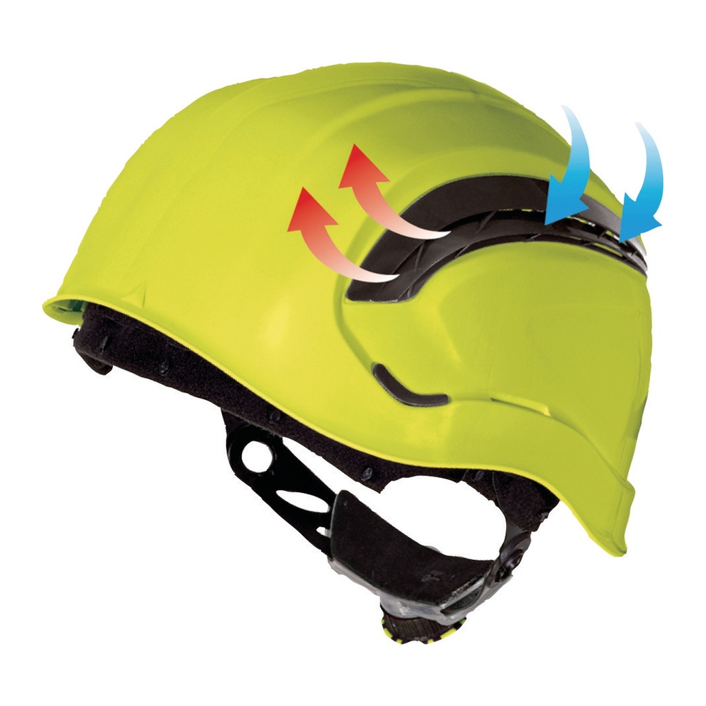 Casco Ventilado ABS para Alturas Granite Wind Amarillo