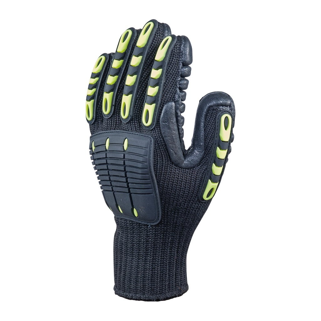 Guante Impacto Antivibración Látex Nysos Amarillo Negro (TALLA 11)