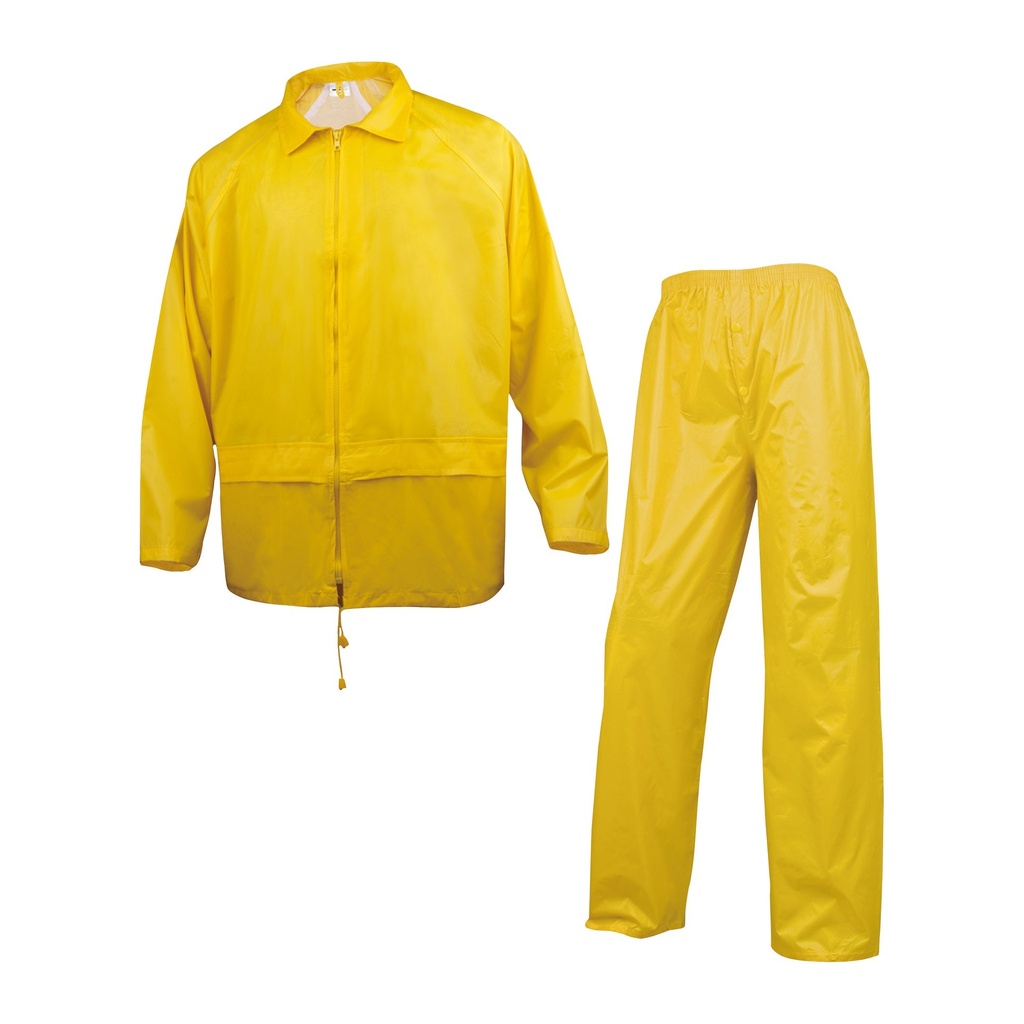 Traje Impermeable PVC Lona Reforzada Amarillo (TALLA M)