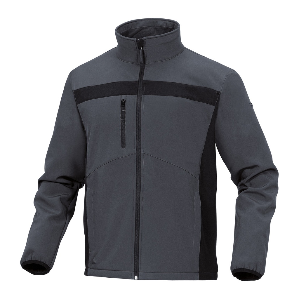 [LULE2GRXX] Chaqueta Softshell Poliéster Elastano Lulea Gris Negro (TALLA XXL)